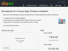 Tablet Screenshot of diawi.com